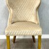 Valentino Mink Gold Lion Velvet Chair - ASR Interiors