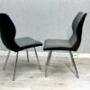 Zermatt Dining Chair (Grey PU with Grey Fabric) - ASR Interiors