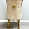 Majestic Mink Gold Lion Knocker Chair - ASR Interiors