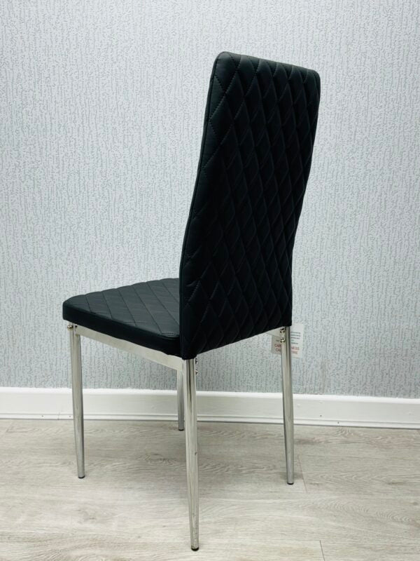 California Black PU Dining Chair - ASR Interiors