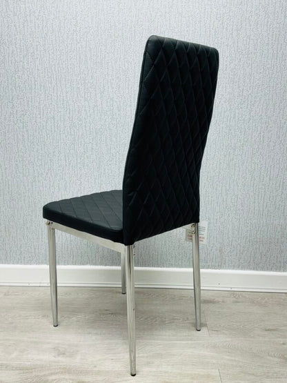 California Black PU Dining Chair - ASR Interiors