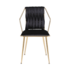 Daisy Black Gold Dining Chair - ASR Interiors