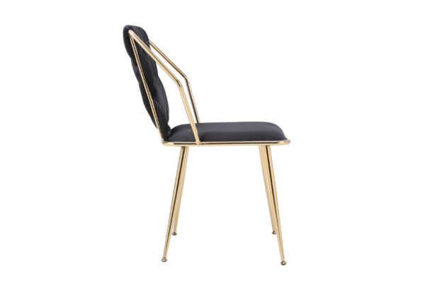 Daisy Black Gold Dining Chair - ASR Interiors