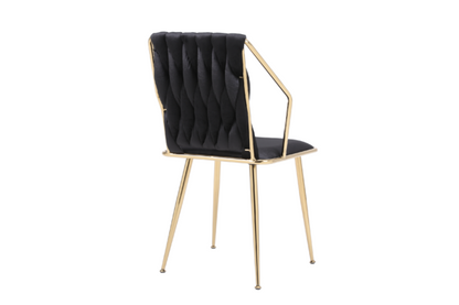 Daisy Black Gold Dining Chair - ASR Interiors