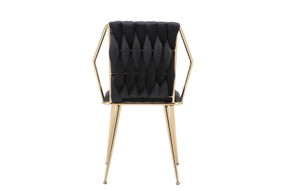 Daisy Black Gold Dining Chair - ASR Interiors