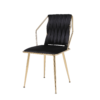 Daisy Black Gold Dining Chair - ASR Interiors