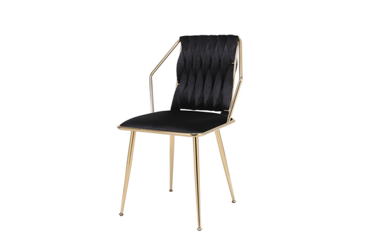 Daisy Black Gold Dining Chair - ASR Interiors