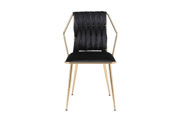 Daisy Black Gold Dining Chair - ASR Interiors