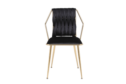 Daisy Black Gold Dining Chair - ASR Interiors