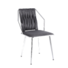 Daisy Grey Silver Dining Chair - ASR Interiors