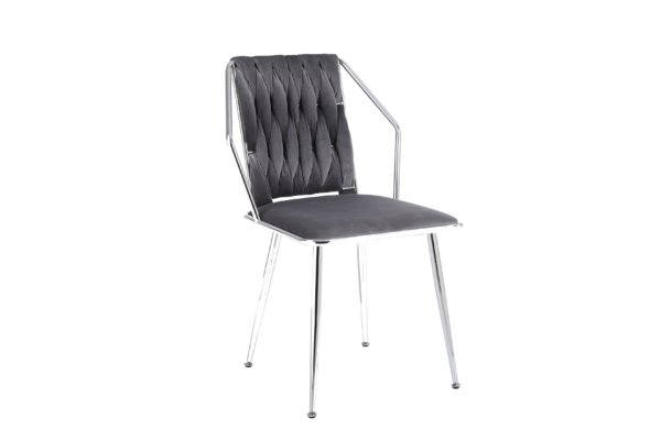 Daisy Grey Silver Dining Chair - ASR Interiors