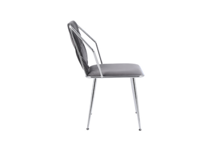 Daisy Grey Silver Dining Chair - ASR Interiors