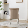 Portland Mink Velvet Dining Chair - ASR Interiors