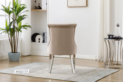 Portland Mink Velvet Dining Chair - ASR Interiors