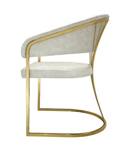 Porado Cream Dining Chair - ASR Interiors