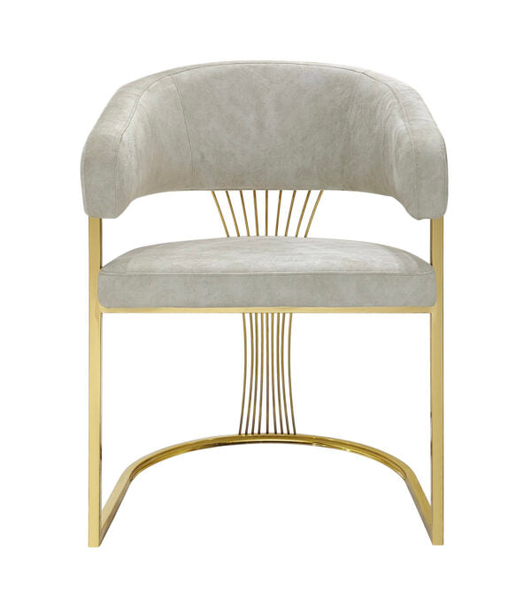 Porado Cream Dining Chair - ASR Interiors