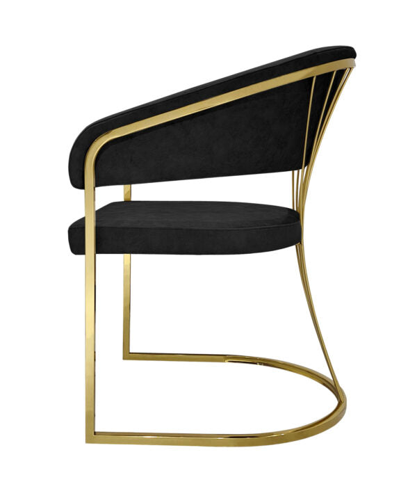 Porado Black Dining Chair - ASR Interiors