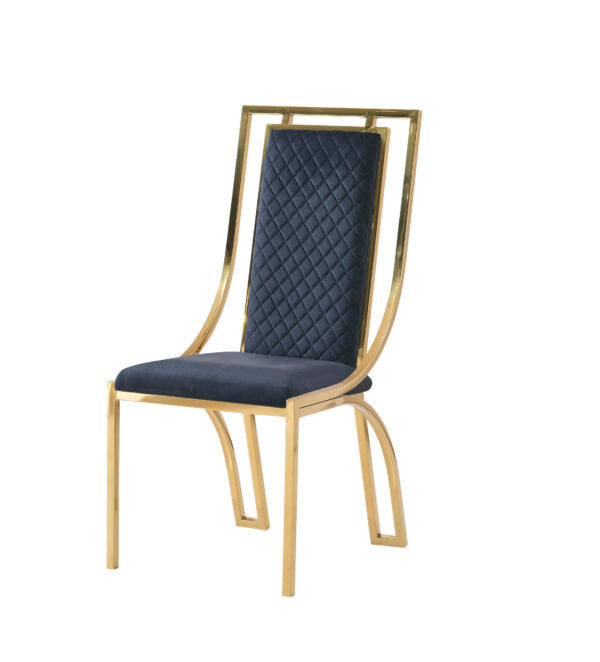 Windsor Black & Gold Dining Chair - ASR Interiors