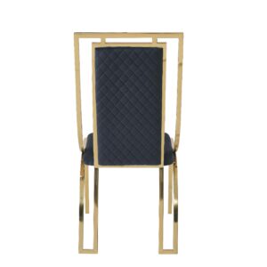 Windsor Black Velvet Chair - ASR Interiors