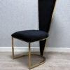 Vienna Black & Gold Dining Chair - ASR Interiors