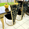 Vienna Black & Gold Dining Chair - ASR Interiors