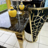 Vienna Black & Gold Dining Chair - ASR Interiors