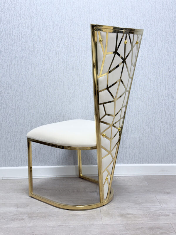 Vienna Cream & Gold Dining Chair - ASR Interiors