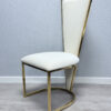 Vienna Cream & Gold Dining Chair - ASR Interiors