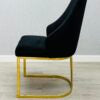 Lasco Black & Gold Dining Chair - ASR Interiors