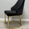 Lasco Black & Gold Dining Chair - ASR Interiors