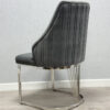 Lasco Grey & Silver Dining Chair - ASR Interiors