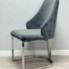 Lasco Grey & Silver Dining Chair - ASR Interiors