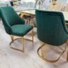 Lasco Green & Gold Dining Chair - ASR Interiors