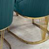 Lasco Green & Gold Dining Chair - ASR Interiors