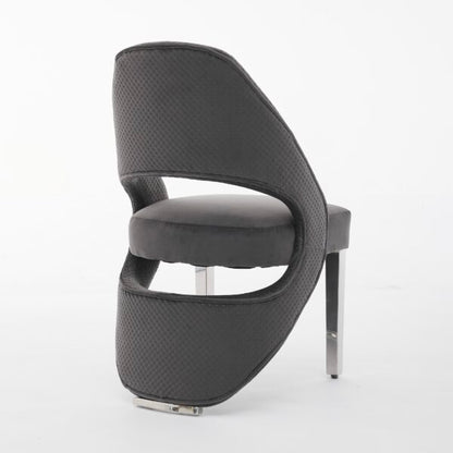 Santorini Grey Silver Dining Chair - ASR Interiors
