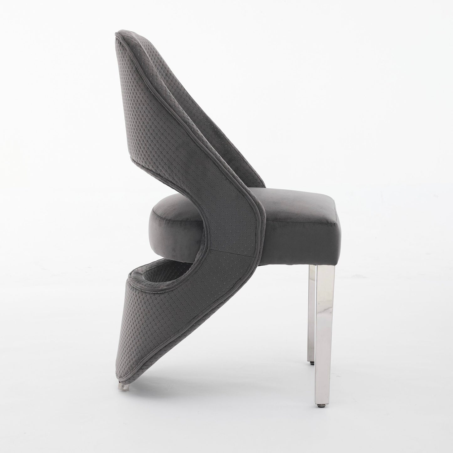 Santorini Grey Silver Dining Chair - ASR Interiors