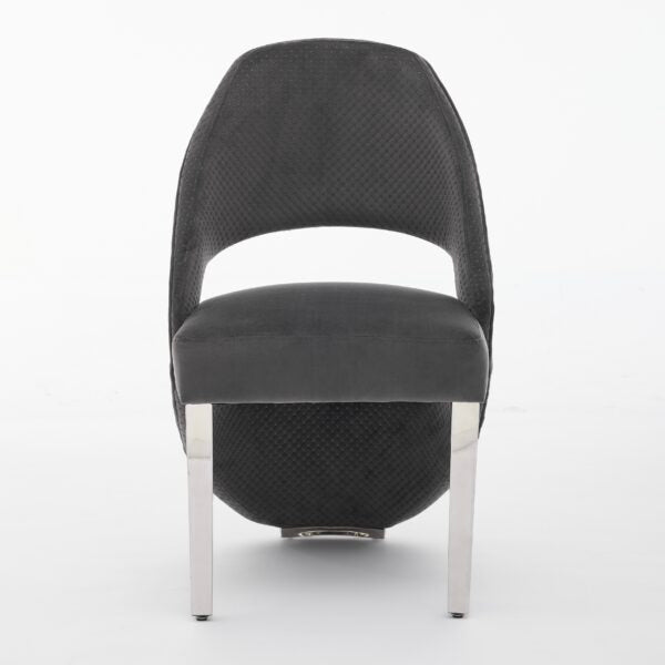 Santorini Grey Silver Dining Chair - ASR Interiors
