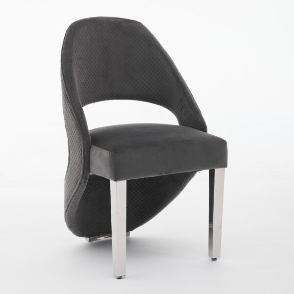 Santorini Grey Silver Dining Chair - ASR Interiors