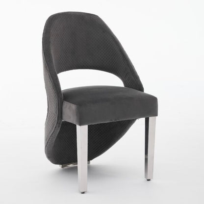 Santorini Grey Silver Dining Chair - ASR Interiors