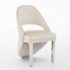 Santorini Cream Silver Dining Chair - ASR Interiors
