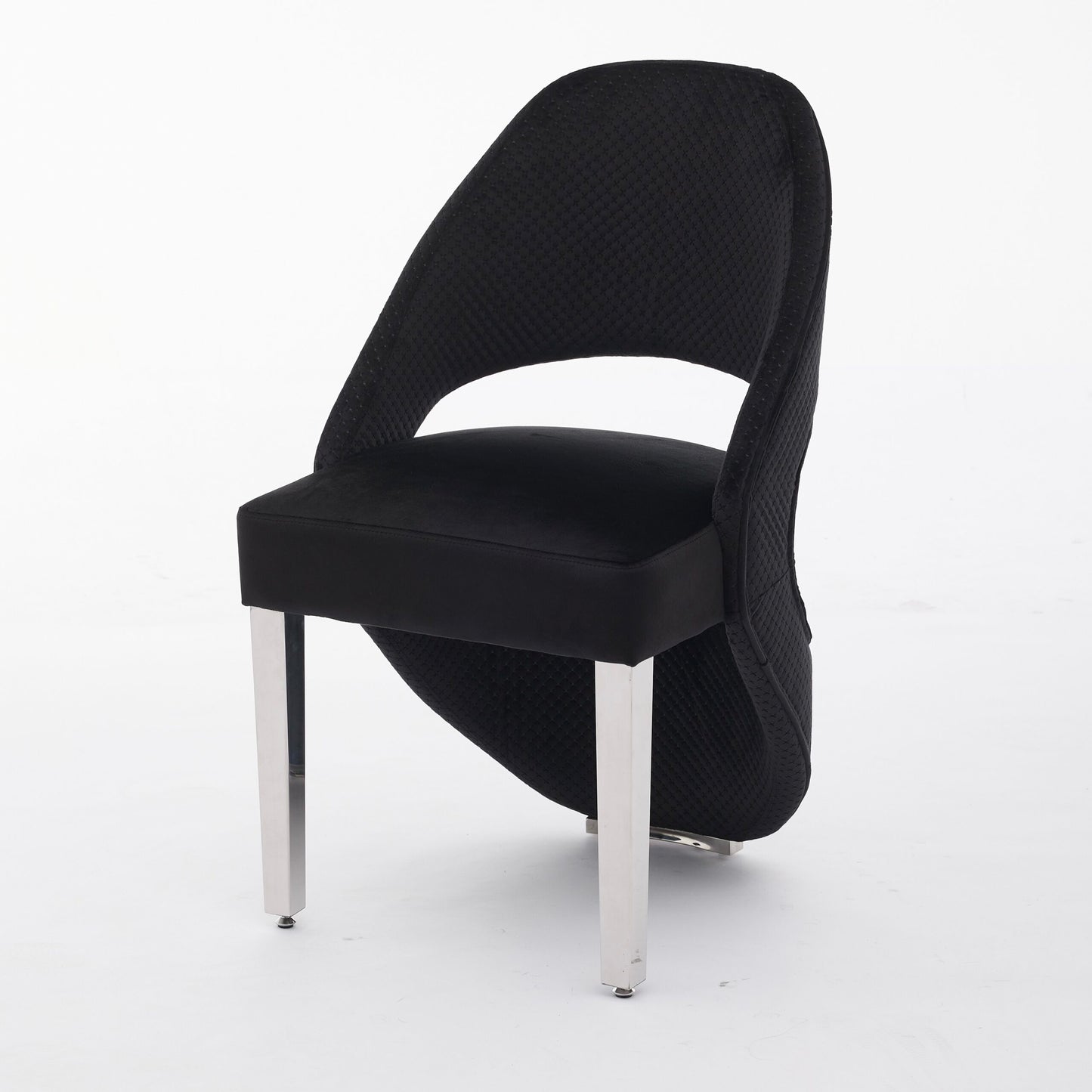 Santorini Black Silver Dining Chair - ASR Interiors