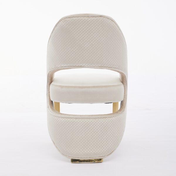 Santorini Cream Gold Dining Chair - ASR Interiors