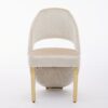 Santorini Cream Gold Dining Chair - ASR Interiors