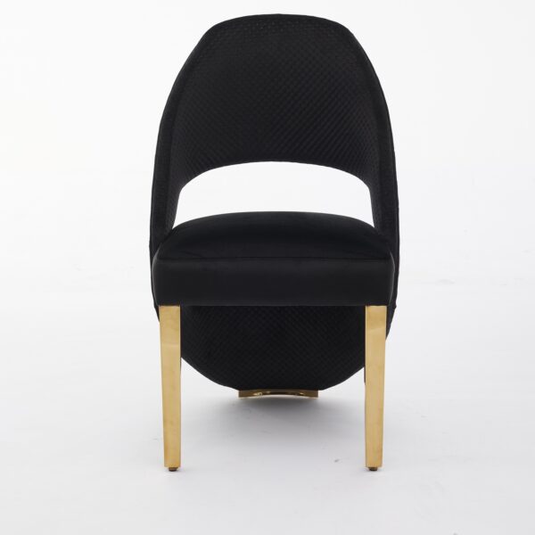 Santorini Black Gold Dining Chair - ASR Interiors