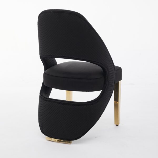 Santorini Black Gold Dining Chair - ASR Interiors