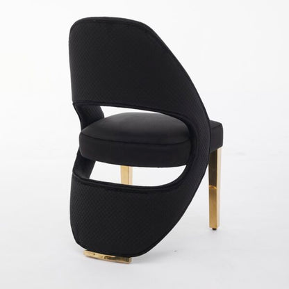 Santorini Black Gold Dining Chair - ASR Interiors