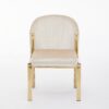 Fabio Cream and Gold Dining Chair - ASR Interiors