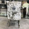 Majestic Premium Crushed Velvet Silver Dining Chair - ASR Interiors