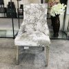 Majestic Premium Crushed Velvet Silver Dining Chair - ASR Interiors