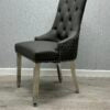Majestic Hudson Grey PU Leather Dining Chair - ASR Interiors